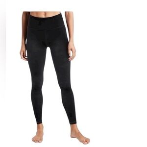 Athleta women’s black velvet elation tight leggings size XS